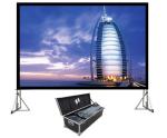 100" - 300" Big collapsible projection screen with aluminum housing