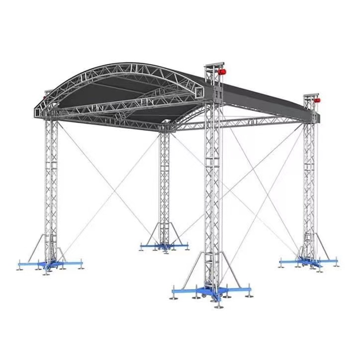 400x400mm Aluminum Stage Truss System , Triangle Lighting Truss For Events Concerts