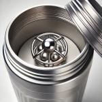 500/750ML Easy To Carry Silver Custom Stainless Steel Protein Shaker Bottle