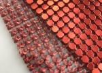 Aluminium Metallic Sequin Fabric Curtain Panels 4mm 8mm Customized