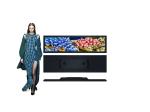 24 Inch Stretched Bar LCD Panel , Stretched Bar Display For Supermarket Retail