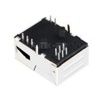 LPJK70409A206NLV 100 Base-T Low Profile RJ45 Magjack Tab Up Orange&Green/Green