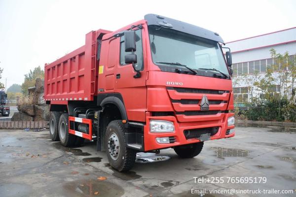 Africa Distributor Offers 351-450hp HOWO Series Dump Trucks with 30t-50t Load