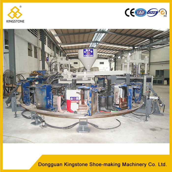 12 Stations 1/2 Color Boot Injection Molding Machine , Gumboots Making Machine