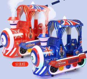Wholesale Hot Sale Funny Games Coin Operated Swing Kiddie Rides British Train Kids Machine from china suppliers