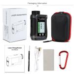 kaemeasu Rechargeable Laser Rangefinder Voice Golf Range Finder LCD Display