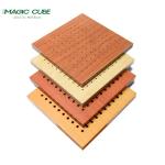 Solid Wood Core Material Noise Reduction Wooden Perforated Board for Wall and