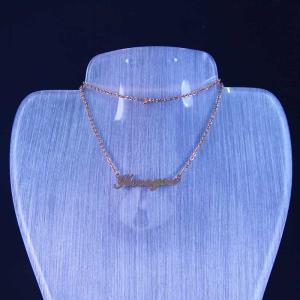 Wholesale New Fashion Ladies 316L High Quality Charming Pendant Chain Necklace LPN182-2 from china suppliers