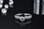 9K Gold Jewelry Minimalist Designs Moissanite 925 Silver Ring Set