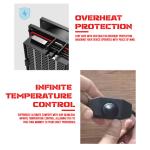 Stylish Electric Foot Warmer Stool With Graphene Heating Ergonomic Design