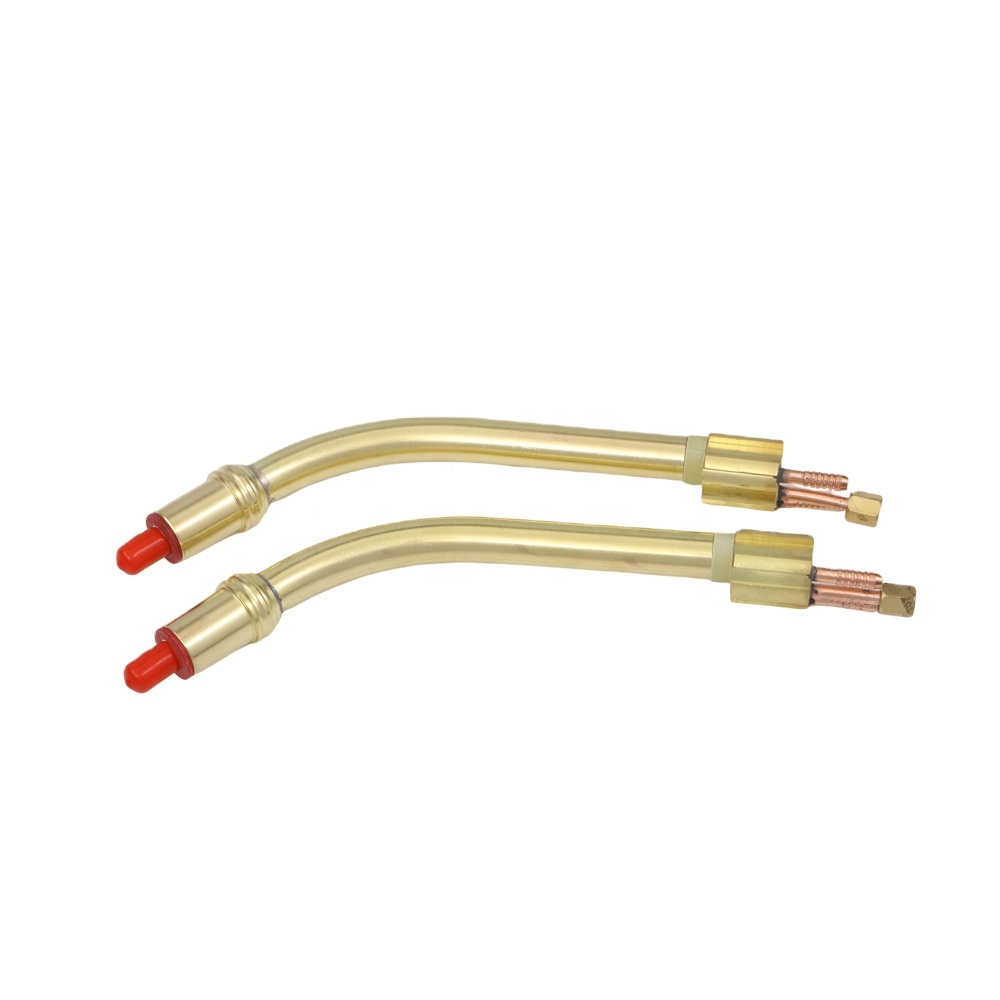 501D Swan Neck Water Air Cooled Gas Mig Torch For Welding With Golden Color