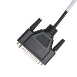 CLEAR PVC 30P D-SUB FEMALE To GX12 M12-2P Connector Custom Cable Assembly