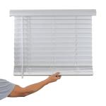 French Window Faux Wooden Venetian Blinds Roman Roller Shades Fade Resistance