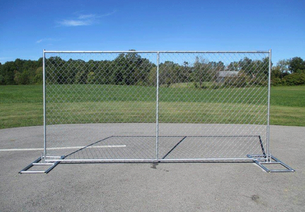 Orange Red Wire Movable Fence Temporary Fence Panels 24kg 2400mm*2100mm
