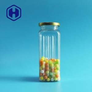 Wholesale Transparent PET Plastic Jar Dog Treat Food Packaging Square Tinplate Metal Lid from china suppliers