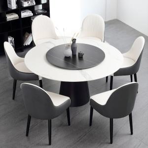 Wholesale Polished Marble Round Dining Room Tables With Stainless Steel Legs from china suppliers