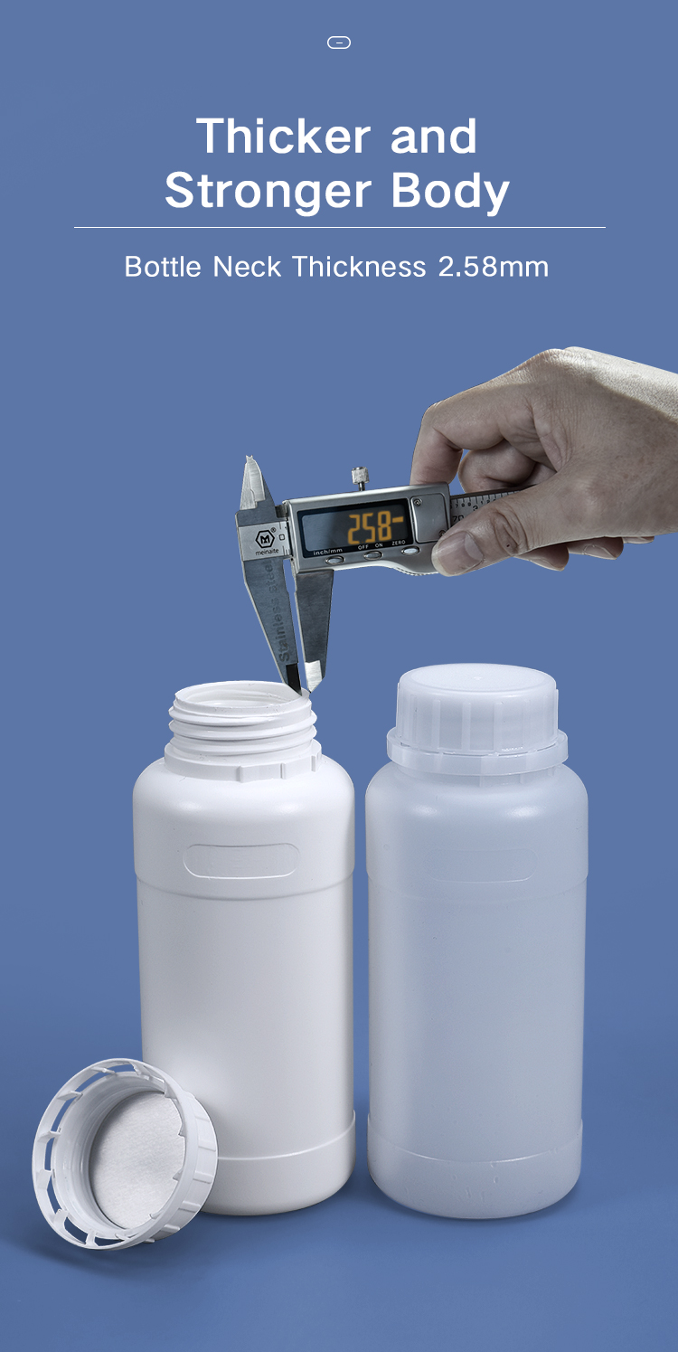 PET 250ML 12 Oz Plastic Bottles Liquid Containers For Pill Tablet Oem