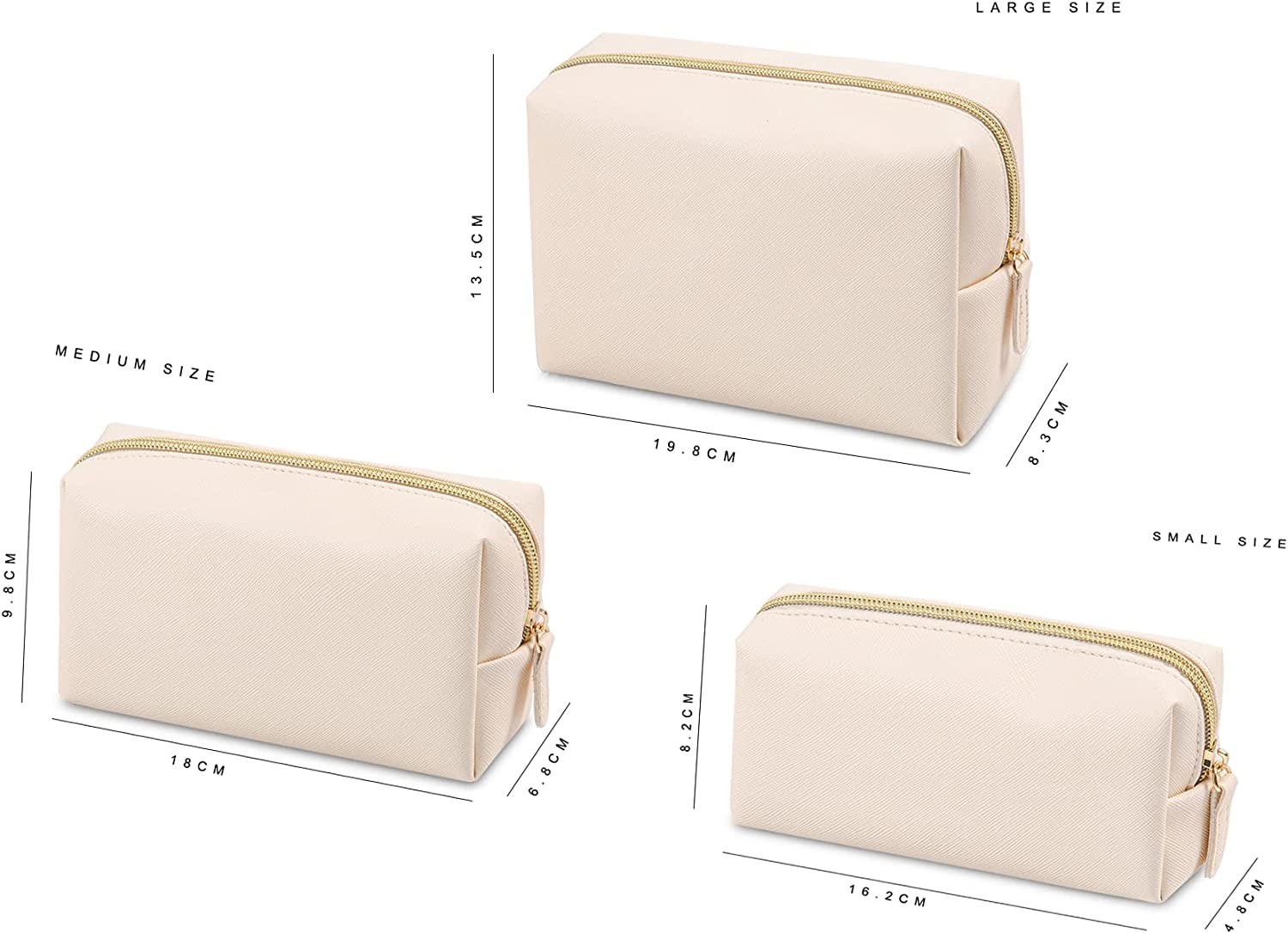 High quality waterproof PU makeup bags for women men
