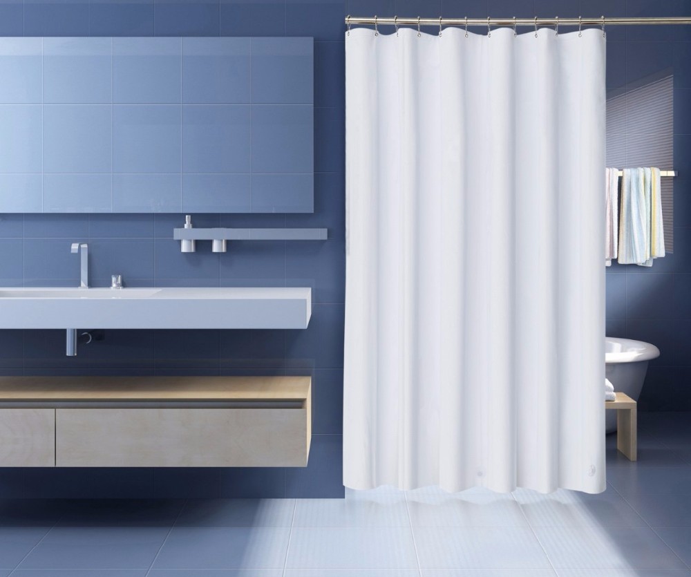 Wholesale Waterproof PEVA Shower curtain Disposable Bathroom Curtain