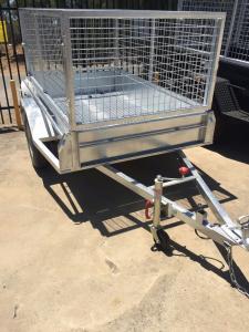 Wholesale Heavy Duty Galvanized Cage Trailer Single Axle and Tandem Axle from china suppliers