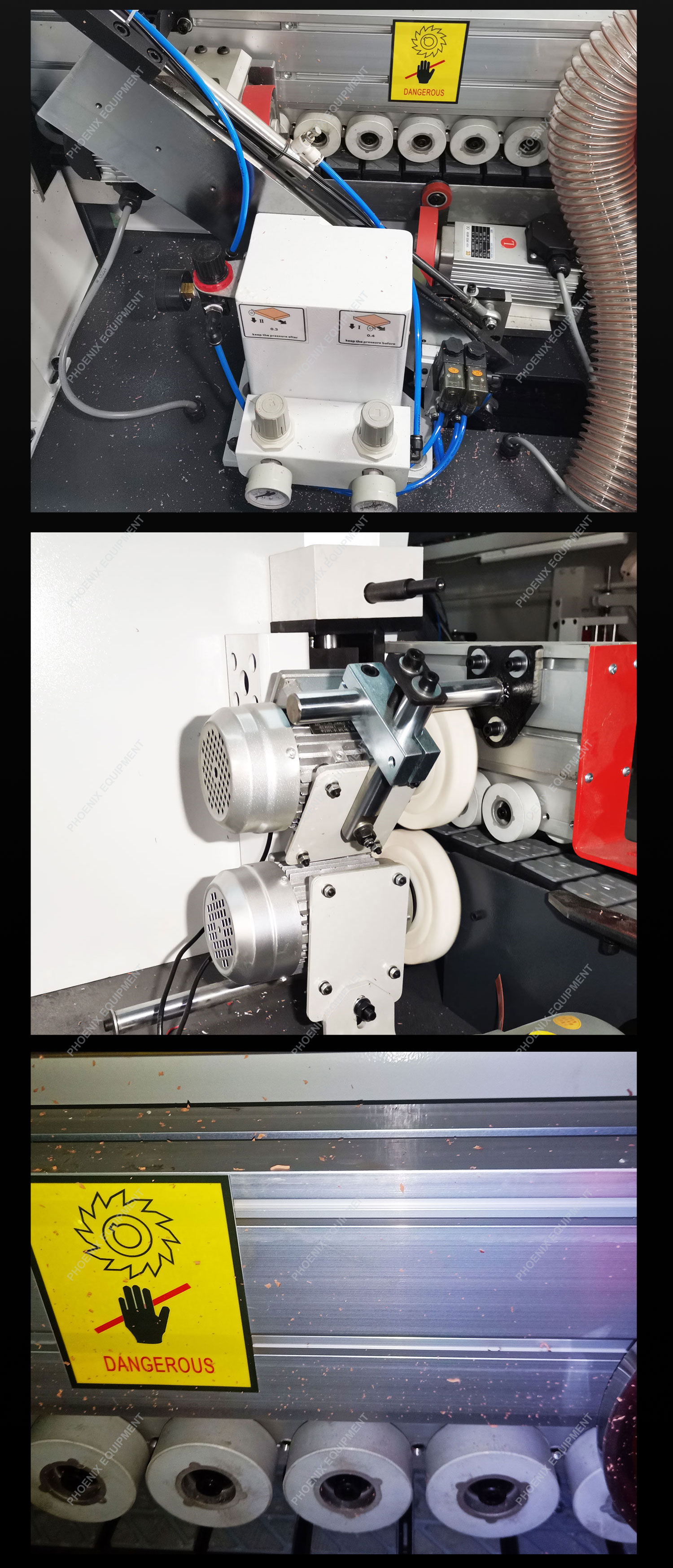 3300*800*1550 Full-automatic Edge Banding Machine for Wood CNC Furniture Cabinet PVC MDF