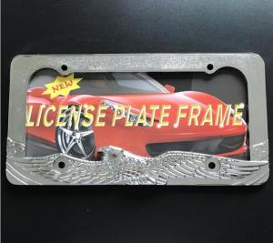 Wholesale Bald Eagle Car License Plate Frame Chrome License Plate Covers No Rust from china suppliers
