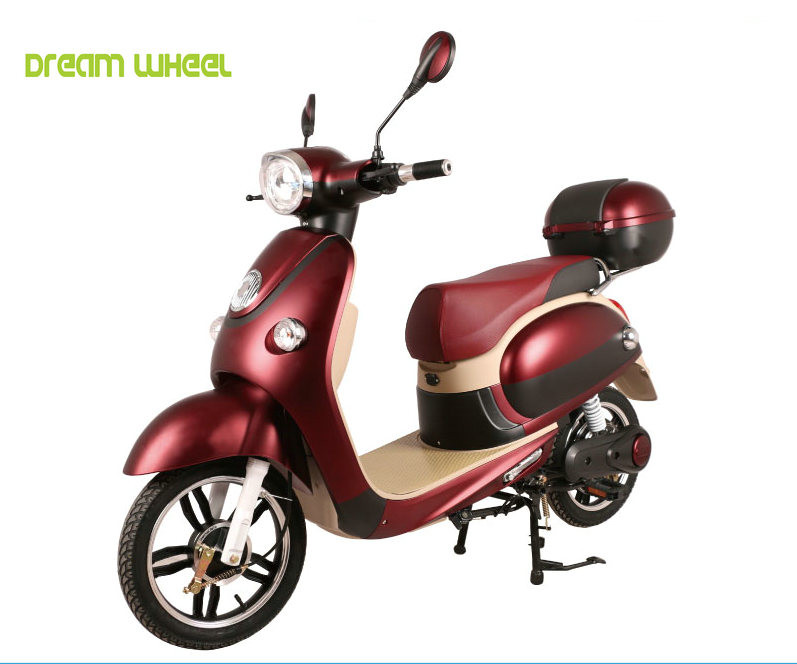 35km/H Pedal Assisted Electric Scooter , 48V 500W Vespa Type Electric Scooter
