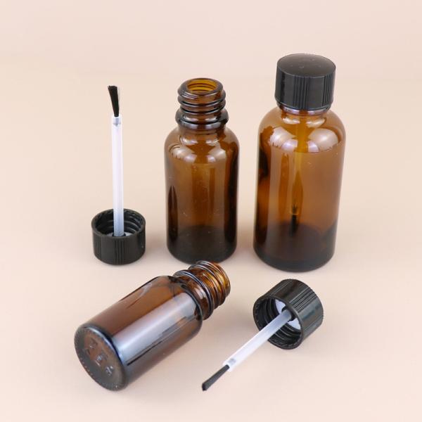 Stock Amber Glass Bottle for Essential Oil and Nail Polish 5ml10ml15ml20ml 30ml