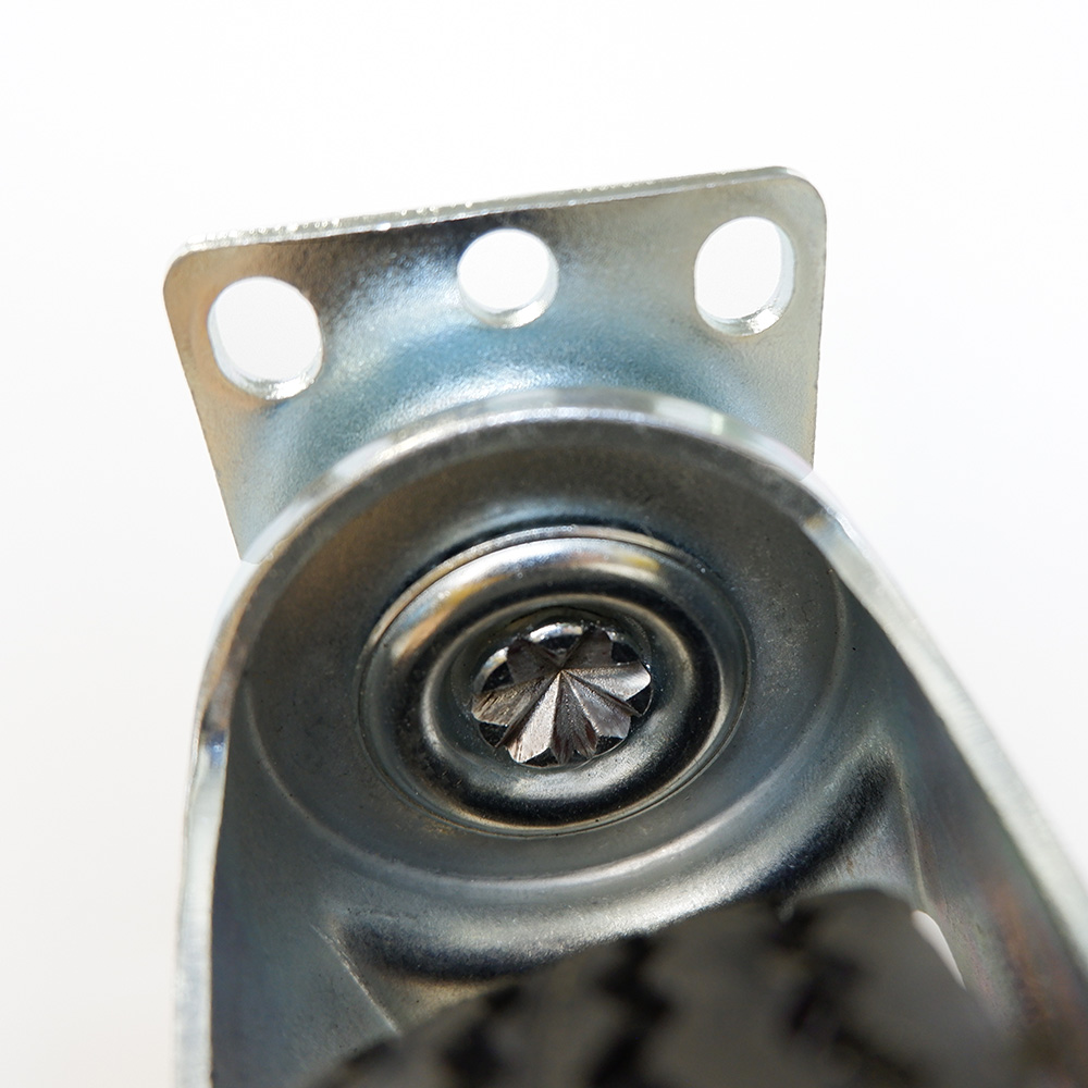 ESD Swivel Caster Wheels Without Brake 5'' 125x32mm Black Rubber