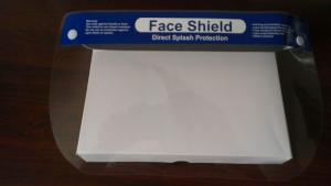 Wholesale Transparent CE FDA Anti Splash ASTM F2100 Disposable Face Shield With PET Material from china suppliers