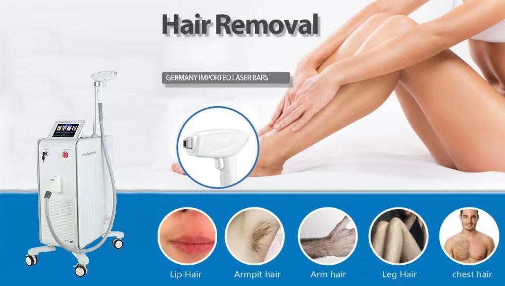 Semiconductor 808 Diode Laser Hair Removal Machine With CE Approved