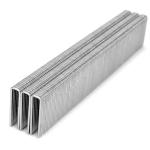 25mm Upholstery Industrial Staples Yellow Galvanized 5.7mm Narrow Crown 18GA