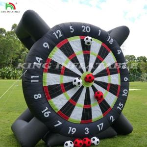 Wholesale Outdoor Inflatable Soccer Darts Board With 8pcs Soccer Ball 370W Blower Support Frame For Kick Dartboard Sport Game from china suppliers