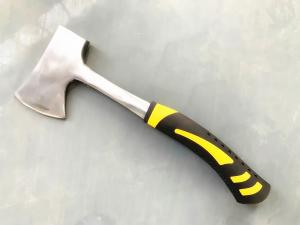 Wholesale 600G Size Forged Steel Materials Ax With Solid Steel Curved Handle And Yellow Color Gum Cover from china suppliers