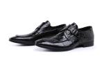 Handmade Bright Leather Brogues Formal Brown Business Shoes For Evening Party