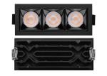White Black SMD5050 LED Grille Downlight 60 - 70lm/W Color Temperature 5700