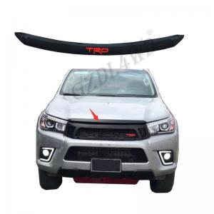 Wholesale Toyota Hilux Revo 2015-2016 ABS Hood Bulge Guard Visor Front Hood Bug With Small Trd Logo from china suppliers