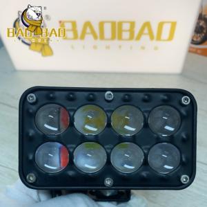 Wholesale 8 Beads Fog Light Aluminum RGB White Yellow Flash Dual Color Motorcycle Spare Part from china suppliers