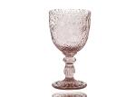 Fire Polishing Colored Crystal Wine Glasses 280ml Hand Made Wine Goblets