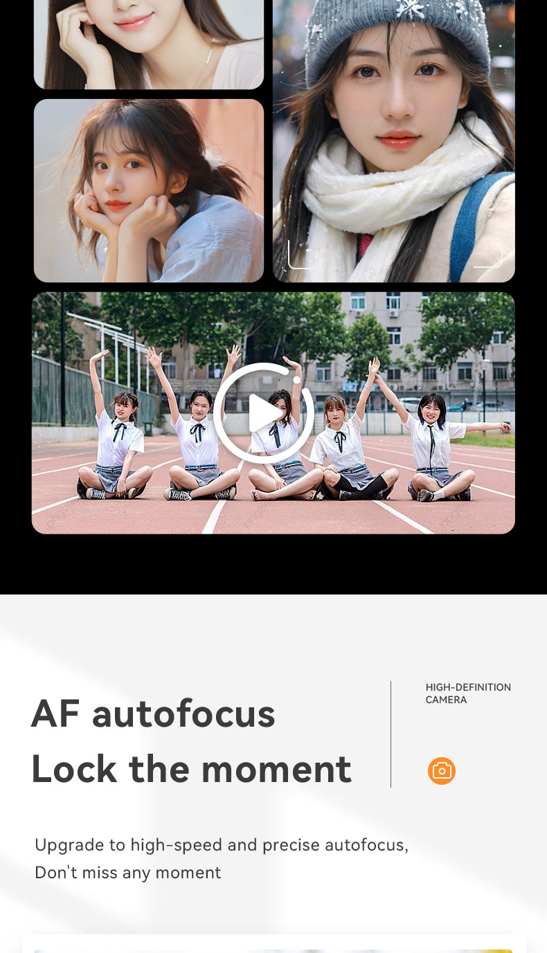 Customized 50MP Optical Lens 16X Zoom Autofocus 1080P Professional Video Camera Self-Timer Anti-Shake Features Students Kids