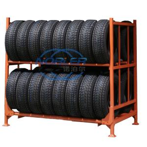Wholesale Stacking Container Display Fabric Roll Textile Tire Rack Portable from china suppliers