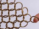 Architectural Drapery Ring Wire Mesh Curtain Stainless Steel Chain Mail Anti -
