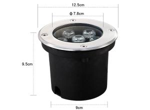 Wholesale LED buried light embedded outdoor waterproof multicolor spot light courtyard landscape outdoor square garden lawn light from china suppliers