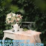 Clear Acrylic Card Box Case, Thick DIY Wedding Box Crystal Clear, Customized
