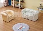 Curved Back Childrens Sofa Chair Lounger Bed Strong Wood Frame American Style