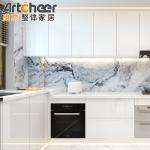 Australia Home Wood RTA White Color Custom Modular Kitchen Cabinets ECO Friendly