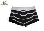 White Striped Black Short Board Shorts For Women , Ladies Board Shorts Digital
