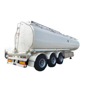 Wholesale 3 Axle Fuel Oil Tanker 42CBM Semi Trailer 5mm Tank Body Thickness from china suppliers
