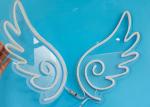 Silica Gel Vasten Wing Neon Led Signs 12VDC For Amusement Park
