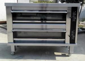 Wholesale Bread Cake Electric Bakery Deck Oven Stainless Steel Double Deck Eight Trays from china suppliers